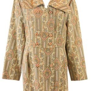 Vintage Debutogs Brown Patterned Coat